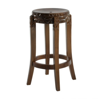 Tabouret en bois massif de style nouveau avec un design célèbre